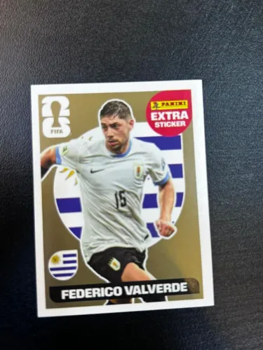 Extra Sticker Golden Legend 2026/ Figurinha extra ouro legend 2026/ Federico Valverde