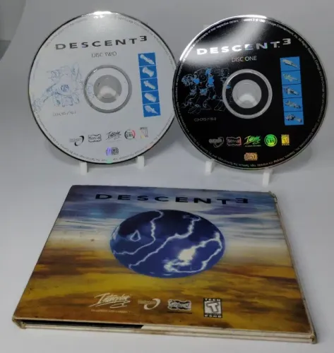 Descent 3 - PC CD-Rom - Clássico sci-fi raríssimo de 1999