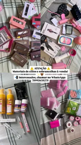 Materiais para cílios 