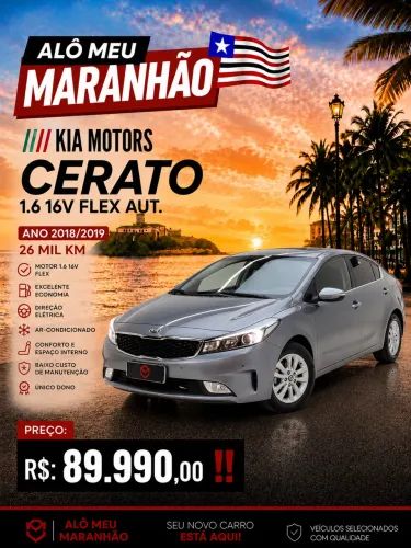 Kia Motors Cerato 1.6 16V Flex Aut. 2019