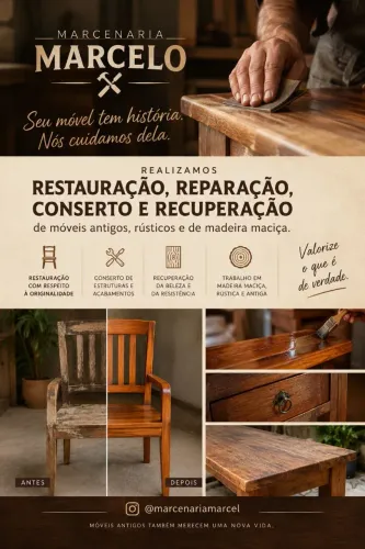 Conserto,  restauração,  recuperação e reparação de móveis 