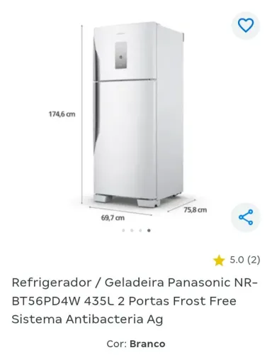 Vende-se Geladeira Panasonic Econavi