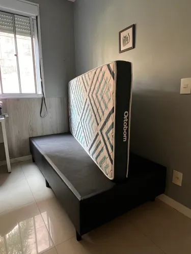 Box + colchão solteiro Ortobom