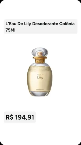 VENDO KIT EGEO DOLCE 155  VENDO PERFUME LILY 230