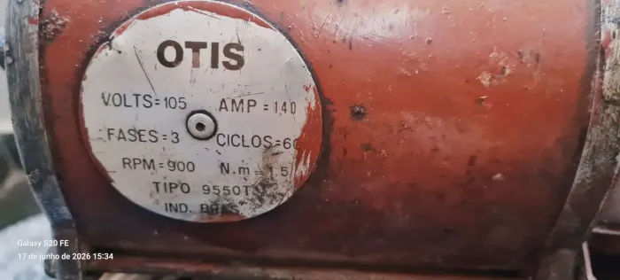 Motor Elétrico Antigo Otis Tipo 9550T - Elevador?