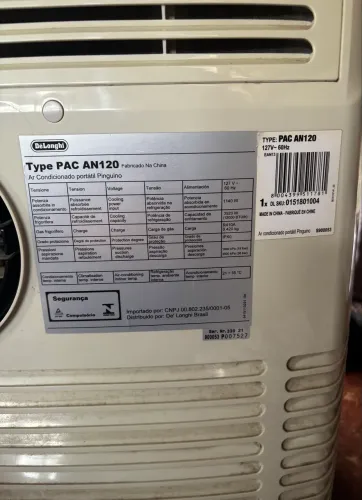 Vendo 3 Condicionadores de Ar portáteis da marca Delonghi
