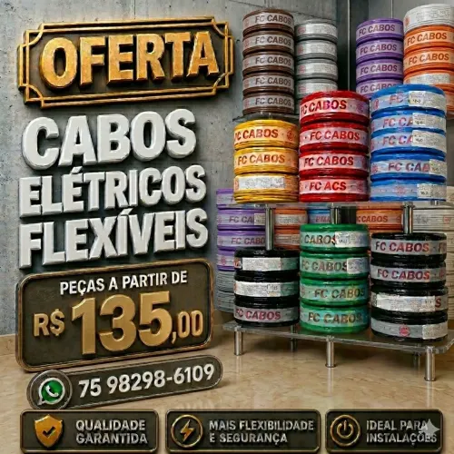 Cabos elétricos flexíveis - Peças a partir de: