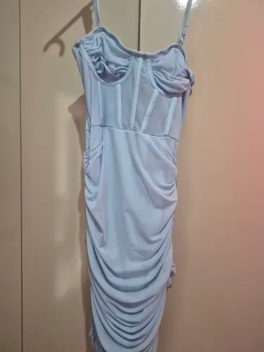 Vestido azul bb simples