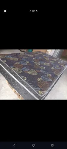 Cama box casal direto de fabrica com espuma de 5cm 
