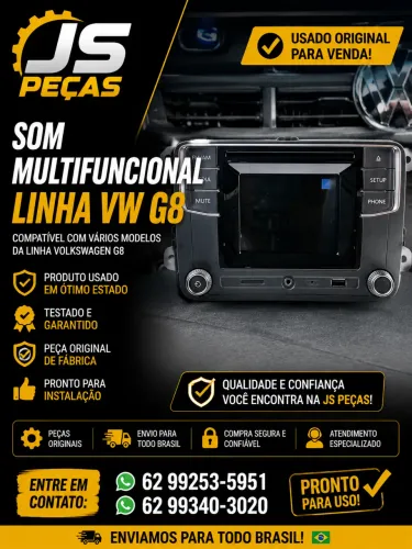 Som com tela Gol g8 # Js peças #