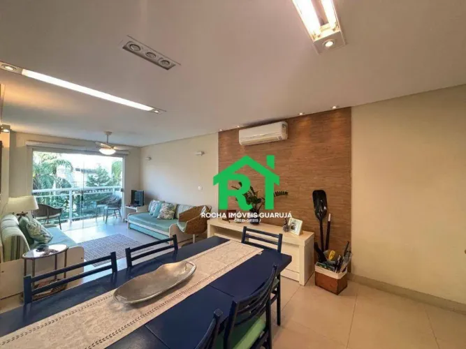 Apartamento com 3 quartos (2 suites) , 1 vaga e sacada à venda em Enseada, Guarujá