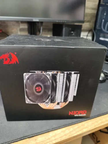 AIRCOOLER CPU REDRAGON NIORD COM DUAS TORRES E DUAS FANS PRETO