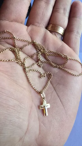 Cordão de ouro 18k com pingente 5.2g