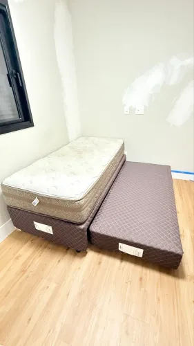 Base para Cama Box Solteiro com Cama Auxiliar de Molas Ecoflex