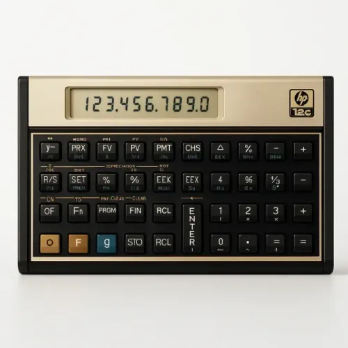 Calculadora Financeira Hp 12c Gold Cor Dourada ORIGINAL