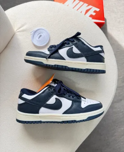 Tênis Casual Nike Feminino Dunk Low Azul Marinho Premium Disponivel 34 AO 39 A Pronta Entr