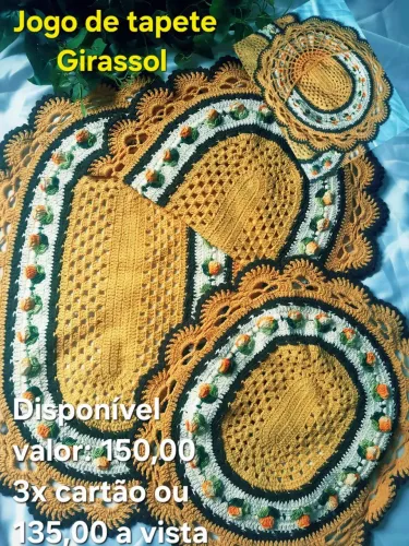 Jogos de banheiro de croche