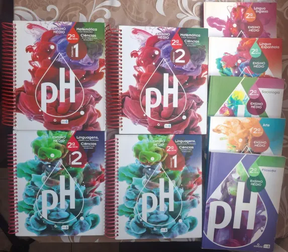 Kit Completo Seminovo Somos Educação/Sistema de Ensino PH (2° Série - Ensino Médio)