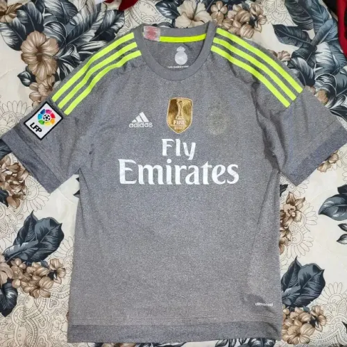 camisa original 2015 real madrid cinza tamanho p 2016