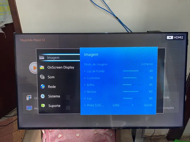 Samsung 55 vídeo wall tv monitor Wi-Fi