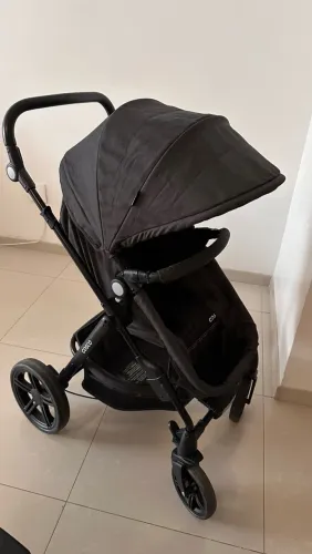 Travel System Cosco Kids, Poppy Duo, 0 a 15kg, Preto Mescla