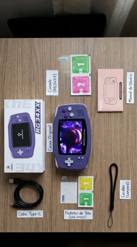 Anbernic RG34XX Índigo NOVO