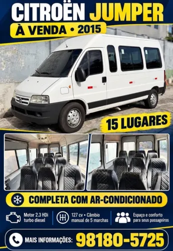 Citroen Jumper 2.3 Vetrato Exec. 16lug. TB Dies. 2015