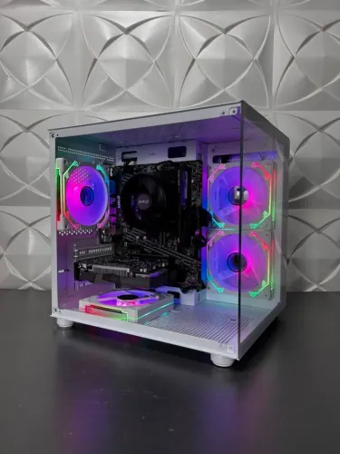 PC Gamer Ryzen 5 5500 + RTX 3050 6GB + 16GB | Montado, Windows, NF e Garantia