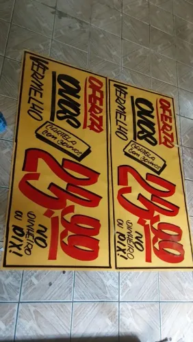 Cartazes para comércio em geral 