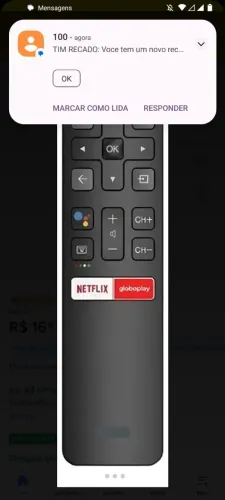 Controle remoto tv tcl Android