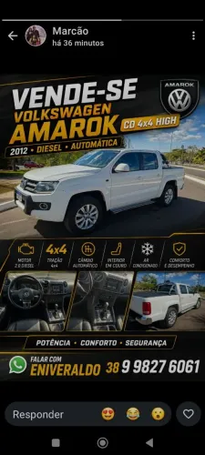 Volkswagen Amarok High.cd 2.0 16V TDI 4X4 Dies. AUT 2012