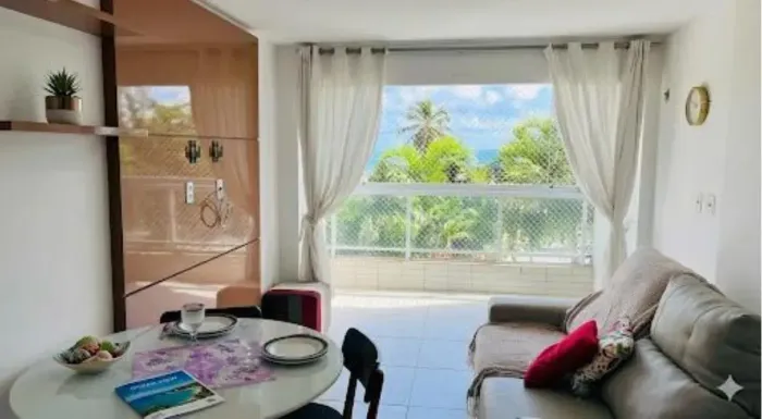Apartamento mobiliado para venda, 02 suites, vista mar, lazer em Ponta de Matos