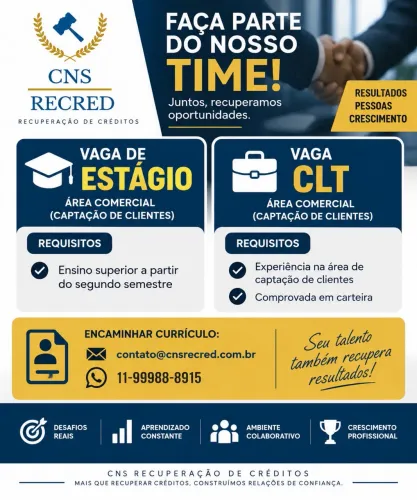 Vaga de estágio ( Comercial )