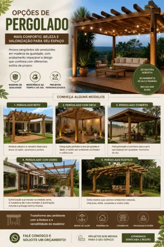 Kit Pergolado Pinus Autoclavado