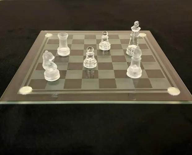 Jogo de Xadrex de Vídro