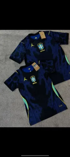 Camisa Brasil kit casal azul e amarela 2026