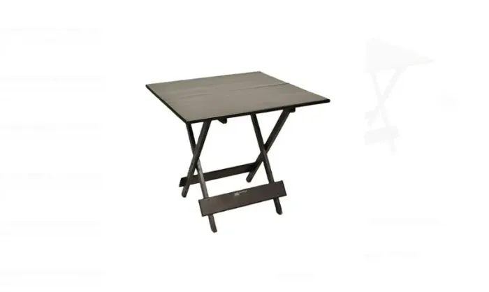 Mesa dobrável quadrada 70x70 preta premium