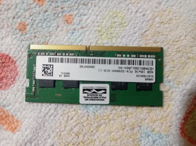 Memória DDR4 4GB 3200MHZ TROCO por 16GB