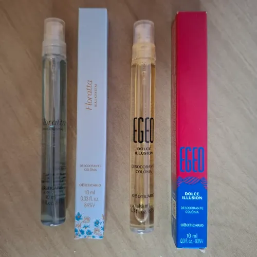 Perfumes floratta blue crystal e egeo dolce illusion lançamentos o boticário