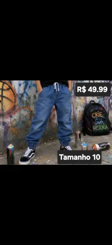 CALÇA JEANS TAMANHO 10