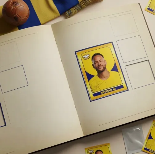 Figurinha Dourada Neymar Jr. - Edição Especial Mercado Livre | Colecionador