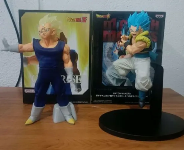 Kit action figure dragon ball z e super , Gogeta e Majin vegeta
