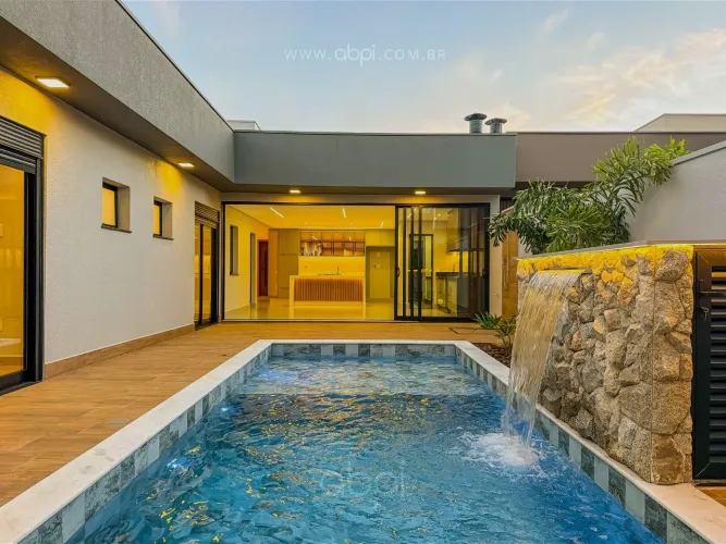 Casa de luxo em condomínio à venda em Indaiatuba-SP, Residencial Evidências: 3 quartos, 3