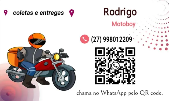 ( Rodrigo Motoboy ) coletas e entregas.