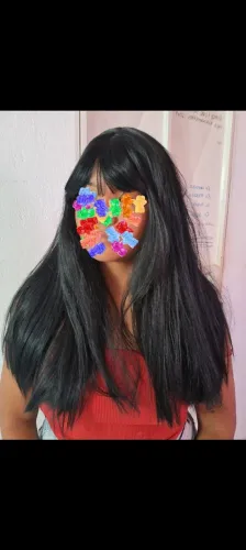 Lace wig com franja