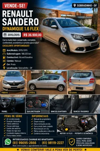Renault Sandero Dynamique Hi-power 1.6 8V 5P 2015