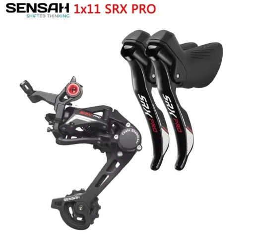 Kit sensah 1X11V gravel câmbio e sti mecânico!