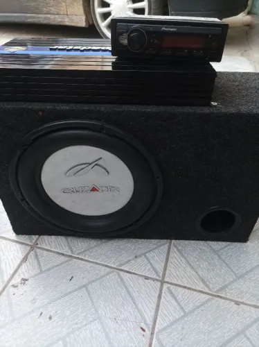 Módulo sub e rádio Pioneer 