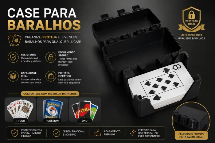 Case para baralho em impressão 3D