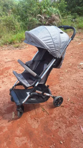 Carrinho de bebê safety cinza até 15kg